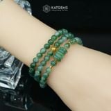  Vòng Chuỗi Ngọc Phỉ Thúy Hoa Bay 6ly Mix Bi Kim Tiền Và Ngũ Điếu (Không Kén Mệnh) Vvip-127001 