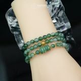  Vòng Chuỗi Ngọc Phỉ Thúy Hoa Bay 6ly Mix Bi Kim Tiền Và Ngũ Điếu (Không Kén Mệnh) Vvip-127001 