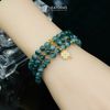  Vòng Chuỗi Ngọc Phỉ Thúy Hoa Bay 5.9ly Mix Bi Kim Tiền Và Cỏ Bốn Lá Nạm Đá Vàng Trang Sức (Không Kén Mệnh) Vvip-127005 