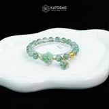  Vòng Đơn Ngọc Phỉ Thúy Hoa Bay 7.8ly Mix Hồ Ly Chúa, Bi Kim Tiền Và Túi Tiền Kim Bảo Vàng Trang Sức (Không Kén Mệnh) 2-200008/3 