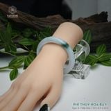  Vòng Khối Ngọc Phỉ Thúy Hoa Bay Cao Cấp Bản Hẹ KT: 10 x 8.5 x 53.5  (Không Kén Mệnh) 2607070 