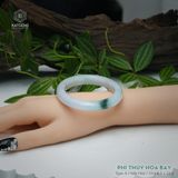  Vòng Khối Ngọc Phỉ Thúy Hoa Bay Cao Cấp Bản Hẹ KT: 10 x 8.5 x 53.5  (Không Kén Mệnh) 2607070 
