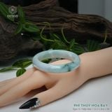  Vòng Khối Ngọc Phỉ Thúy Hoa Bay Cao Cấp Bản Hẹ KT: 12.2 x 8.6 x 54  (Không Kén Mệnh) 2607072 