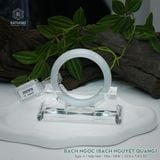  Vòng Khối Ngọc Phỉ Thúy Bạch Nguyệt Quang Bạch Ngọc Cao Cấp Bản Hẹ 10.9 x 7.9 x 52 (Không Kén Mệnh) 2607078 