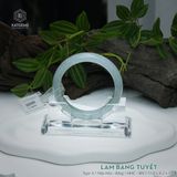  Vòng Khối Ngọc Phỉ Thúy Lam Băng Tuyết Cao Cấp Bản Hẹ 11.8 x 8.2 x 57.3 (Không Kén Mệnh) 2606800 
