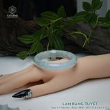 Vòng Khối Ngọc Phỉ Thúy Lam Băng Tuyết Cao Cấp Bản Hẹ 11.8 x 8.2 x 57.3 (Không Kén Mệnh) 2606800 