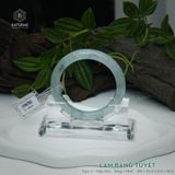  Vòng Khối Ngọc Phỉ Thúy Lam Băng Tuyết Cao Cấp Bản Hẹ 10.4 x 8.8 x 56.6 (Không Kén Mệnh) 2606793 