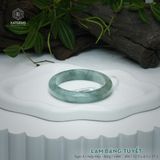  Vòng Khối Ngọc Phỉ Thúy Lam Băng Tuyết Cao Cấp Bản Hẹ 12.5 x 8.5 x 57.2 (Không Kén Mệnh) 2606803 