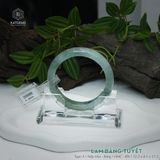  Vòng Khối Ngọc Phỉ Thúy Lam Băng Tuyết Cao Cấp Bản Hẹ 12.5 x 8.5 x 57.2 (Không Kén Mệnh) 2606803 