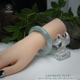  Vòng Khối Ngọc Phỉ Thúy Lam Băng Tuyết Cao Cấp Bản Hẹ 12 x 8.5 x 53.7 (Không Kén Mệnh) 2606801 