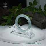  Vòng Khối Ngọc Phỉ Thúy Lam Băng Tuyết Cao Cấp Bản Hẹ 10.5 x 8.8 x 54.7 (Không Kén Mệnh) 2606799 