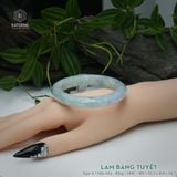  Vòng Khối Ngọc Phỉ Thúy Lam Băng Tuyết Cao Cấp Bản Hẹ 10.5 x 8.8 x 54.7 (Không Kén Mệnh) 2606799 