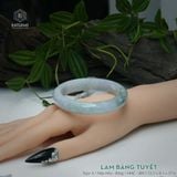  Vòng Khối Ngọc Phỉ Thúy Lam Băng Tuyết Cao Cấp Bản Hẹ 12.5 x 8.3 x 57.6 (Không Kén Mệnh) 2606794 