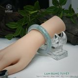  Vòng Khối Ngọc Phỉ Thúy Lam Băng Tuyết Cao Cấp Bản Hẹ 12.6 x 8.8 x 56.2 (Không Kén Mệnh) 2606795 