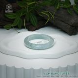  Vòng Khối Ngọc Phỉ Thúy Lam Băng Tuyết Cao Cấp Bản Hẹ 12.4 x 8.8 x 56.4 (Không Kén Mệnh) 2606802 