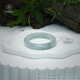  Vòng Khối Ngọc Phỉ Thúy Lam Băng Tuyết Cao Cấp Bản Hẹ 12.4 x 8.8 x 56.4 (Không Kén Mệnh) 2606802 