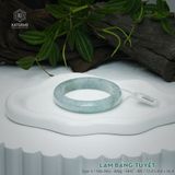  Vòng Khối Ngọc Phỉ Thúy Lam Băng Tuyết Cao Cấp Bản Hẹ 12.4 x 8.8 x 56.4 (Không Kén Mệnh) 2606802 