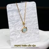  Bộ Trang Sức Vàng Phụng Thiên Cửu Vận Đá Aquamarine (Mộc - Thủy) Độc Quyền Katgems 