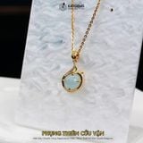  Bộ Trang Sức Vàng Phụng Thiên Cửu Vận Đá Aquamarine (Mộc - Thủy) Độc Quyền Katgems 
