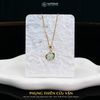  Mặt Dây Chuyền Vàng Phụng Thiên Cửu Vận Đá Aquamarine( Mộc, Thủy ) Độc Quyền Katgems 