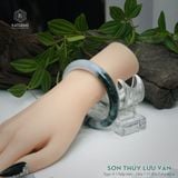  Vòng Khối Ngọc Phỉ Thúy Sơn Thủy Lưu Vân Cao Cấp Bản Hẹ KT: 11.8 x 7.9 x 62.6 (Không Kén Mệnh) 2605616 
