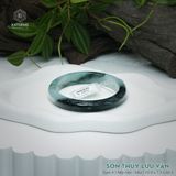  Vòng Khối Ngọc Phỉ Thúy Sơn Thủy Lưu Vân Cao Cấp Bản Hẹ KT: 10.9 x 7.5 x 60.5 (Không Kén Mệnh) 2605620 