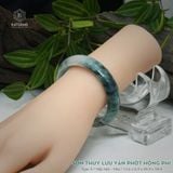  Vòng Khối Ngọc Phỉ Thúy Sơn Thủy Lưu Vân Phớt Hồng Phỉ Cao Cấp Bản Oval KT: 12.6 x 6.9 x 49.9 x 54.4 (Không Kén Mệnh) 2605612 