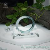  Vòng Khối Ngọc Phỉ Thúy Sơn Thủy Lưu Vân Phớt Hồng Phỉ Cao Cấp Bản Oval KT: 12.6 x 6.9 x 49.9 x 54.4 (Không Kén Mệnh) 2605612 