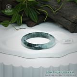  Vòng Khối Ngọc Phỉ Thúy Sơn Thủy Lưu Vân Cao Cấp Bản Hẹ KT: 11.6 x 8.3 x 60.9 (Không Kén Mệnh) 2605621 