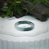  Vòng Khối Ngọc Phỉ Thúy Sơn Thủy Lưu Vân Cao Cấp Bản Hẹ KT: 11.6 x 8.3 x 60.9 (Không Kén Mệnh) 2605621 