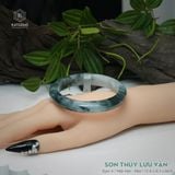  Vòng Khối Ngọc Phỉ Thúy Sơn Thủy Lưu Vân Cao Cấp Bản Hẹ KT: 11.6 x 8.3 x 60.9 (Không Kén Mệnh) 2605621 
