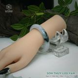  Vòng Khối Ngọc Phỉ Thúy Sơn Thủy Lưu Vân Cao Cấp Bản Hẹ KT: 12.2 x 7.3 x 54.6 (Không Kén Mệnh) 2605615 