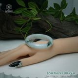  Vòng Khối Ngọc Phỉ Thúy Sơn Thủy Lưu Vân Cao Cấp Bản Hẹ KT: 12.5 x 8.1 x 54.6 (Không Kén Mệnh) 2607077 