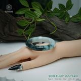 Vòng Khối Ngọc Phỉ Thúy Sơn Thủy Lưu Vân Cao Cấp Bản Hẹ KT: 12.5 x 8.5 x 55 (Không Kén Mệnh) 2607089 