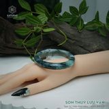  Vòng Khối Ngọc Phỉ Thúy Sơn Thủy Lưu Vân Cao Cấp Bản Hẹ KT: 11.8 x 8.4 x 57.7 (Không Kén Mệnh) 2607086 