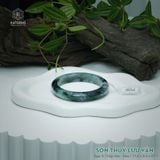  Vòng Khối Ngọc Phỉ Thúy Sơn Thủy Lưu Vân Cao Cấp Bản Hẹ KT: 11.8 x 8.4 x 57.7 (Không Kén Mệnh) 2607086 