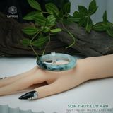  Vòng Khối Ngọc Phỉ Thúy Sơn Thủy Lưu Vân Cao Cấp Bản Hẹ KT: 11.7 x 7.3 x 54.6 (Không Kén Mệnh) 2607084 