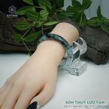  Vòng Khối Ngọc Phỉ Thúy Sơn Thủy Lưu Vân Cao Cấp Bản Hẹ KT: 11.7 x 7.3 x 54.6 (Không Kén Mệnh) 2607084 