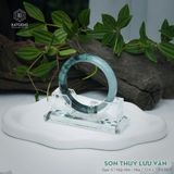  Vòng Khối Ngọc Phỉ Thúy Sơn Thủy Lưu Vân Cao Cấp Bản Hẹ KT: 12.6 x 7.8 x 55.7 (Không Kén Mệnh) 2607079 