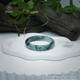  Vòng Khối Ngọc Phỉ Thúy Sơn Thủy Lưu Vân Cao Cấp Bản Hẹ KT: 12.6 x 7.8 x 55.7 (Không Kén Mệnh) 2607079 