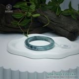  Vòng Khối Ngọc Phỉ Thúy Sơn Thủy Lưu Vân Cao Cấp Bản Hẹ KT: 11.5 x 8.5 x 62.6 (Không Kén Mệnh) 2607087 