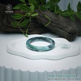  Vòng Khối Ngọc Phỉ Thúy Sơn Thủy Lưu Vân Cao Cấp Bản Hẹ KT: 11.9 x 8.2 x 60.8 (Không Kén Mệnh) 2607082 
