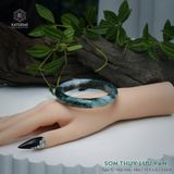  Vòng Khối Ngọc Phỉ Thúy Sơn Thủy Lưu Vân Cao Cấp Bản Hẹ KT: 11.9 x 8.2 x 60.8 (Không Kén Mệnh) 2607082 