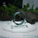  Vòng Khối Ngọc Phỉ Thúy Sơn Thủy Lưu Vân Cao Cấp Bản Hẹ Type B KT: 12.6 x 8.3 x 60.6 (Không Kén Mệnh) 2607063 