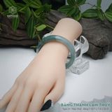  Vòng Khối Ngọc Phỉ Thúy Băng Thanh Lam Thủy Cao Cấp Bản Hẹ KT: 10.7 x 7.8 x 52.9 (Không Kén Mệnh) 2606804 