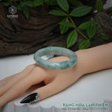  Vòng Khối Ngọc Phỉ Thúy Băng Hoa Lam Thiên Cao Cấp Bản Hẹ 12.3 x 7.7 x 54.1 (Không Kén Mệnh) 2605222 