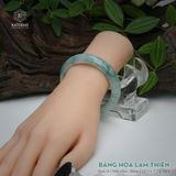  Vòng Khối Ngọc Phỉ Thúy Băng Hoa Lam Thiên Cao Cấp Bản Hẹ 12.3 x 7.7 x 54.1 (Không Kén Mệnh) 2605222 