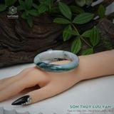  Vòng Khối Ngọc Phỉ Thúy Sơn Thủy Lưu Vân Cao Cấp Bản Hẹ KT: 12.8 x 8.9 x 56.3 (Không Kén Mệnh) 2605617 
