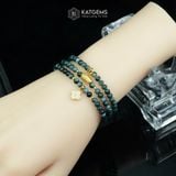  Vòng Chuỗi Ngọc Phỉ Thúy Hoa Bay 4.2 Li Mix Bi Kim Tiền, Hạt Gạo Vàng Chữ Phát Và Cỏ Bốn Lá Vàng Trang Sức (Không Kén Mệnh) 1-127027 
