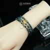  Vòng Chuỗi Ngọc Phỉ Thúy Hoa Bay 4.2 Li Mix Bi Kim Tiền, Hạt Gạo Vàng Chữ Phát Và Cỏ Bốn Lá Vàng Trang Sức (Không Kén Mệnh) 1-127027 
